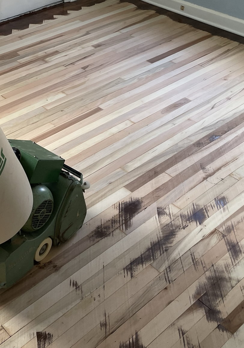 Refinished hardwood floor from Peter Laki’s project archive